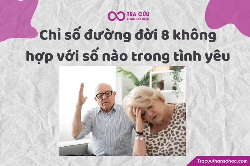 Chỉ số đường đời 8 không hợp với số nào trong tình yêu