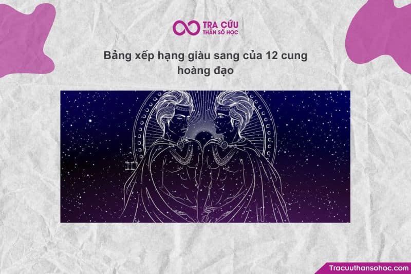 Bảng xếp hạng giàu sang của 12 cung hoàng đạo