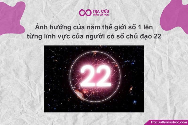 Ảnh hưởng của năm thế giới số 1 lên từng lĩnh vực của người có số chủ đạo 22